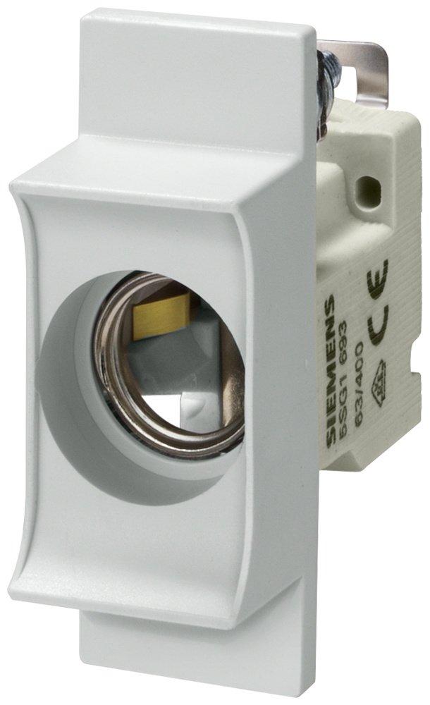 NEOZED-Einbausicherungssockel mit ISO-Einzelabdeckung D01/16A 1pol.