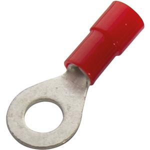Ringkabelschuh isoliert 0,25 - 1,0 mm² rot M4 Nylon rot DIN 46237