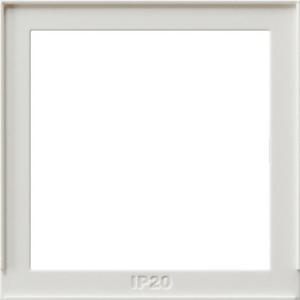 Adapterrahmen 50x50 quadratisch für System 55 und TX_44 reinweiß