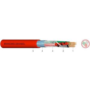 Halogenfreies Brandmeldekabel flammwidrig JB-H(ST)H 6X2x0,8 Dca