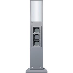 Energiesäule 769mm Lichtelement 3 x Leereinheit Farbe Aluminium