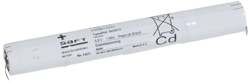 Ni-Cd-Akku 4,8V 1,5Ah für Notleuchte G5