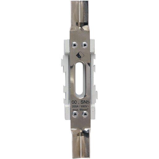 Neutralleiter-Stütze Gr.00 200A 690VAC SU5 beidseitig mit V-Anschlusslasche