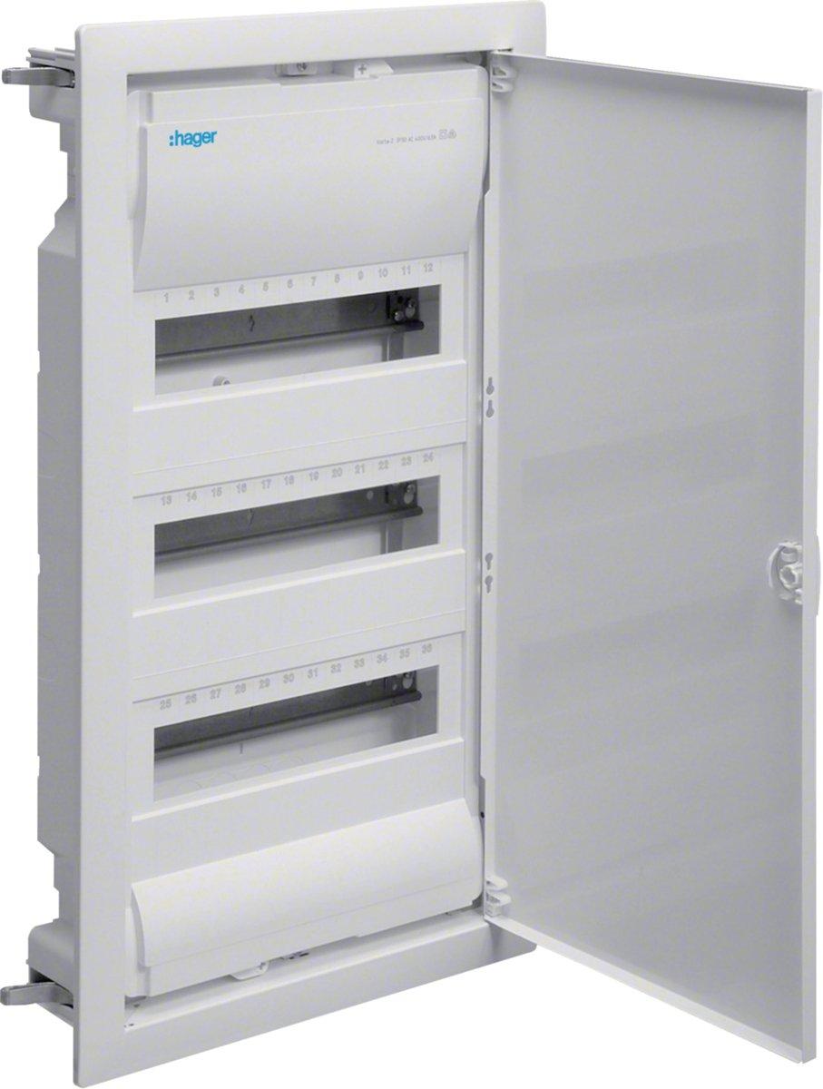 Hohlwand-Kleinverteiler 3-reihig 36 M+Tür UP IP30 VH36AT