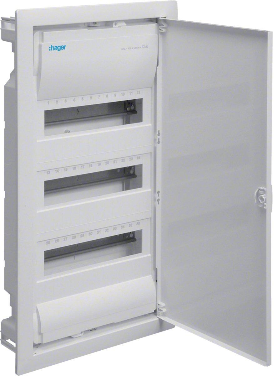 Unterputz-Kleinverteiler 3-reihig 36M+Tür UP IP30 VU36AT