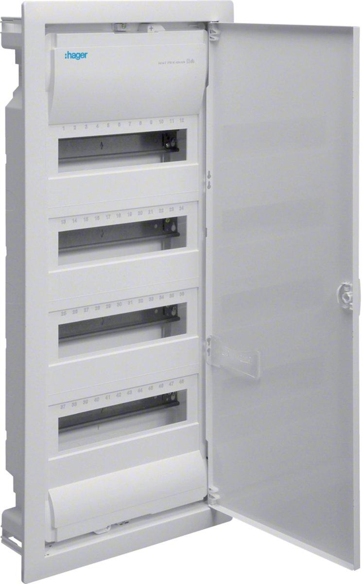 Unterputz-Kleinverteiler 4-reihig 48M+Tür UP IP30 VU48AT