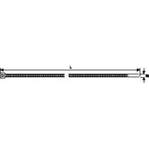 Kabelbinder 100x2,5 mm PA gelb