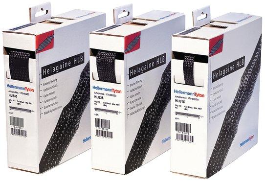 Polyester Geflechtschlauch Spezialpack HLB15-PET-BK 10M