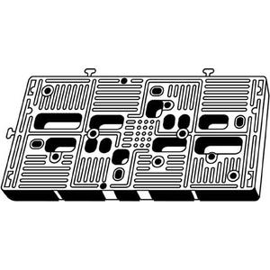 MontaX Montageplatte 90 x 180 x 13 mm