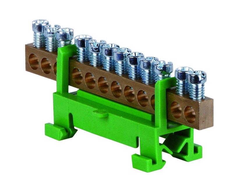 Schutzleiterklemmblock 16 mm² 12-polig 651/S12