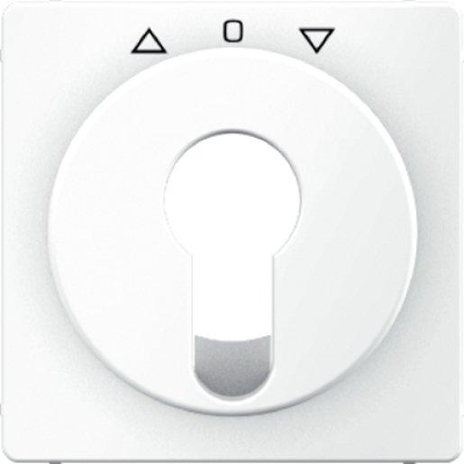 Zentralstück für Jalousie-Schlüsselschalter/-taster Q.1 weiß samt