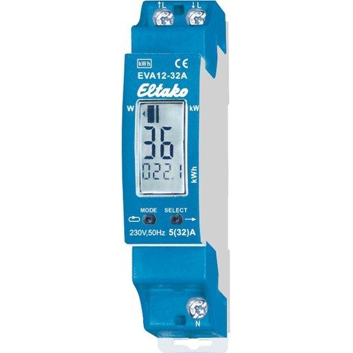 Energieverbrauchsanzeige EVA12-32A mit Display - smart metering