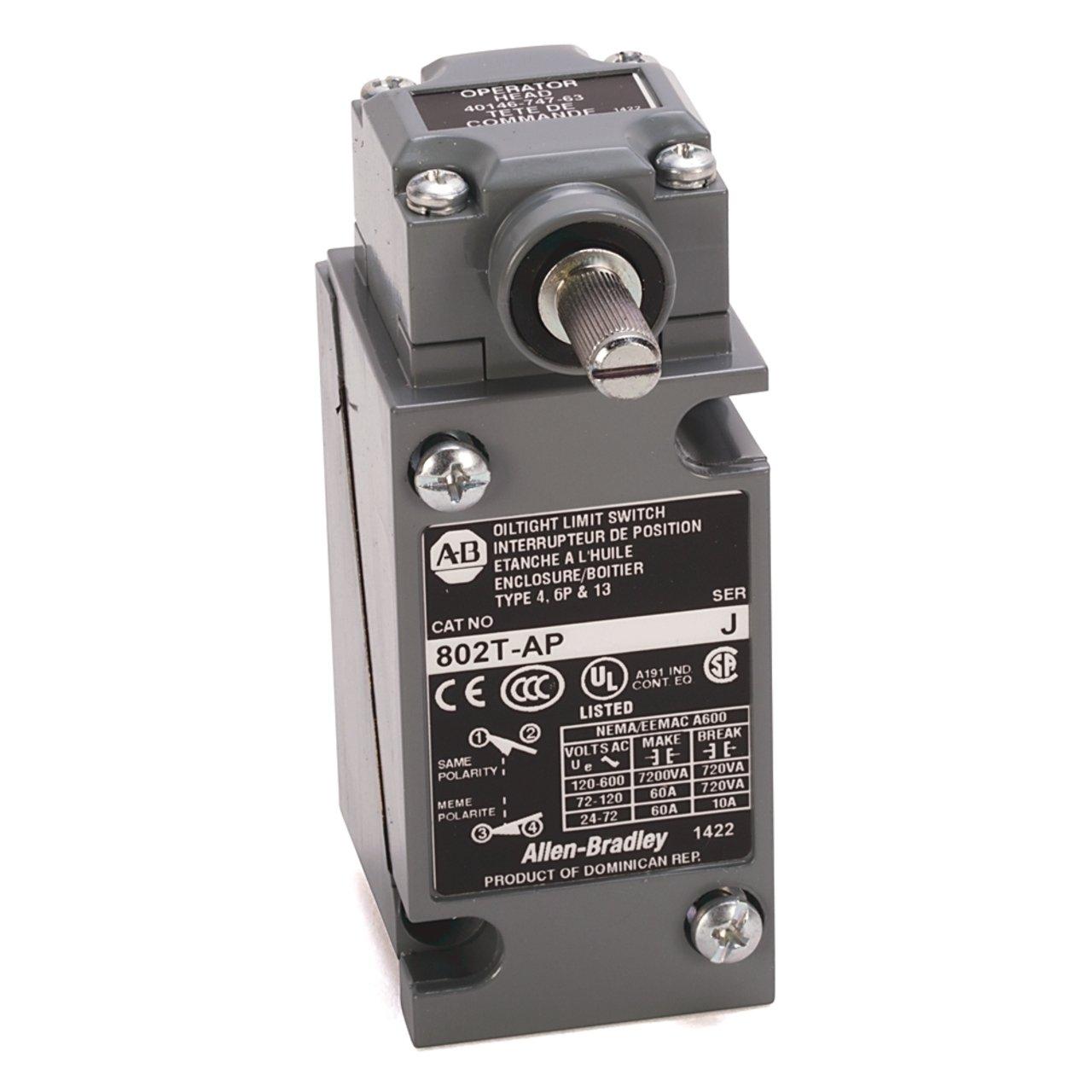 802T-HP METAL PLUG-IN OILTIGHT LIMIT SWI