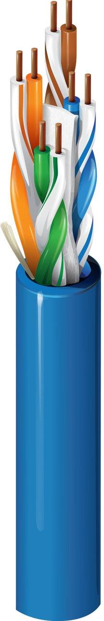 2412 004A1000 CAT6 CMR BOX YEL 305M