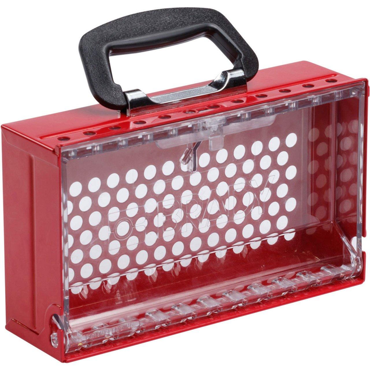 150505 SLIMVIEW LOCK BOX 12 PADLOCK RED
