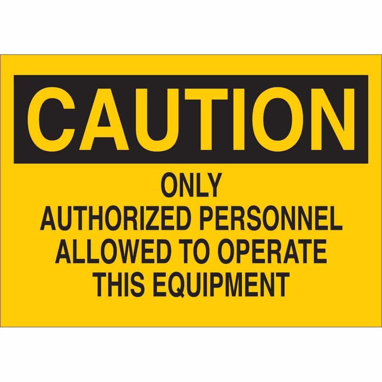 22922 MACHINE & OPERATIONAL SIGN