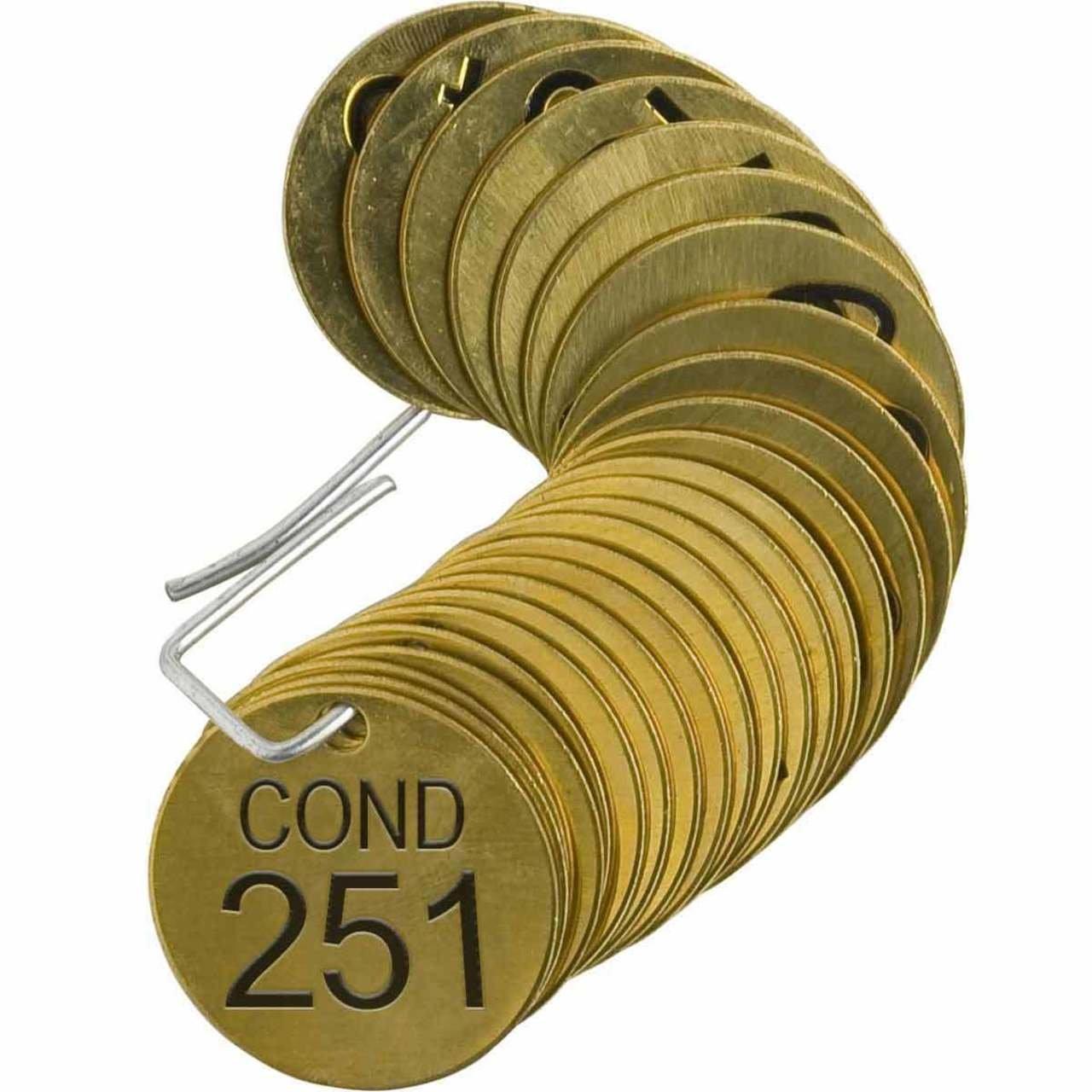 23657 STAMPED BRASS VALVE TAG