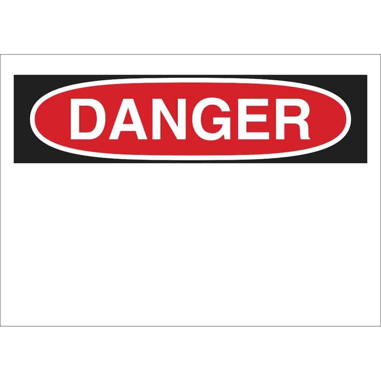 25361 10X14 RED/BLK/WHT DANGER
