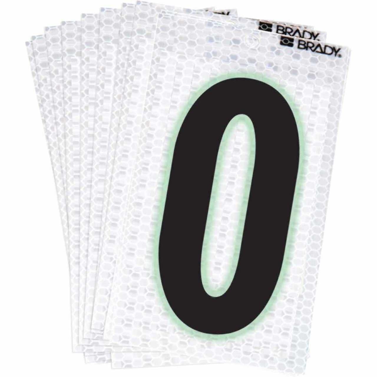 3000-O BRADY 2" SELF ADH LETTER O 10/PK