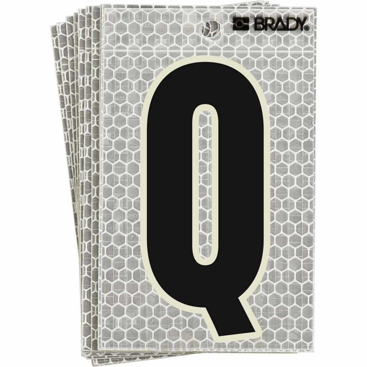 3020-Q BRADY 5" SELF ADH LETTER Q 10/PK