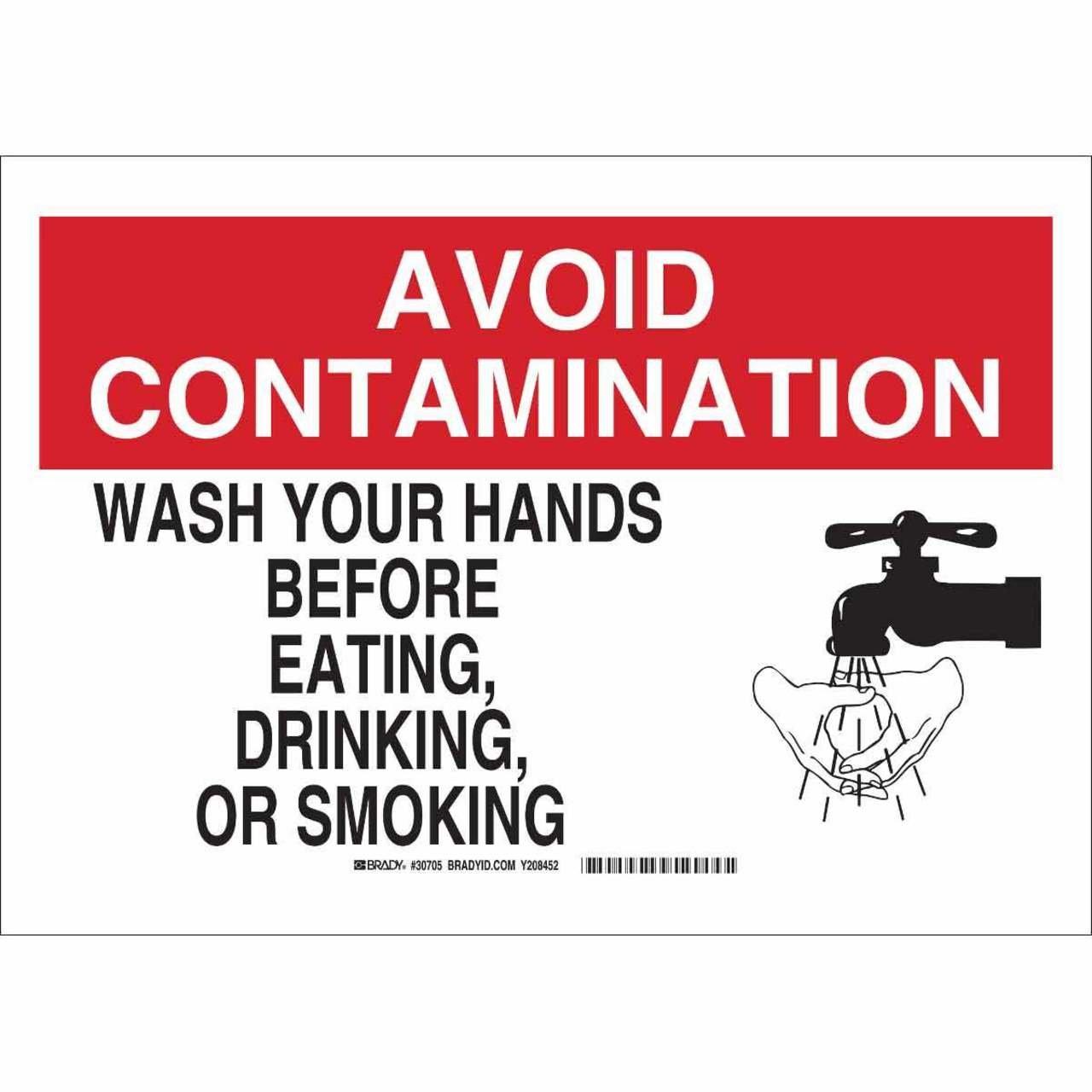 30707 B401 SAFETY SIGNS 10X14 BLK/RED/WH