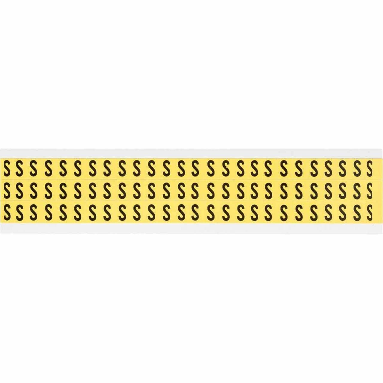 3410-S 34 SERIES NUMBER & LETTER CARD