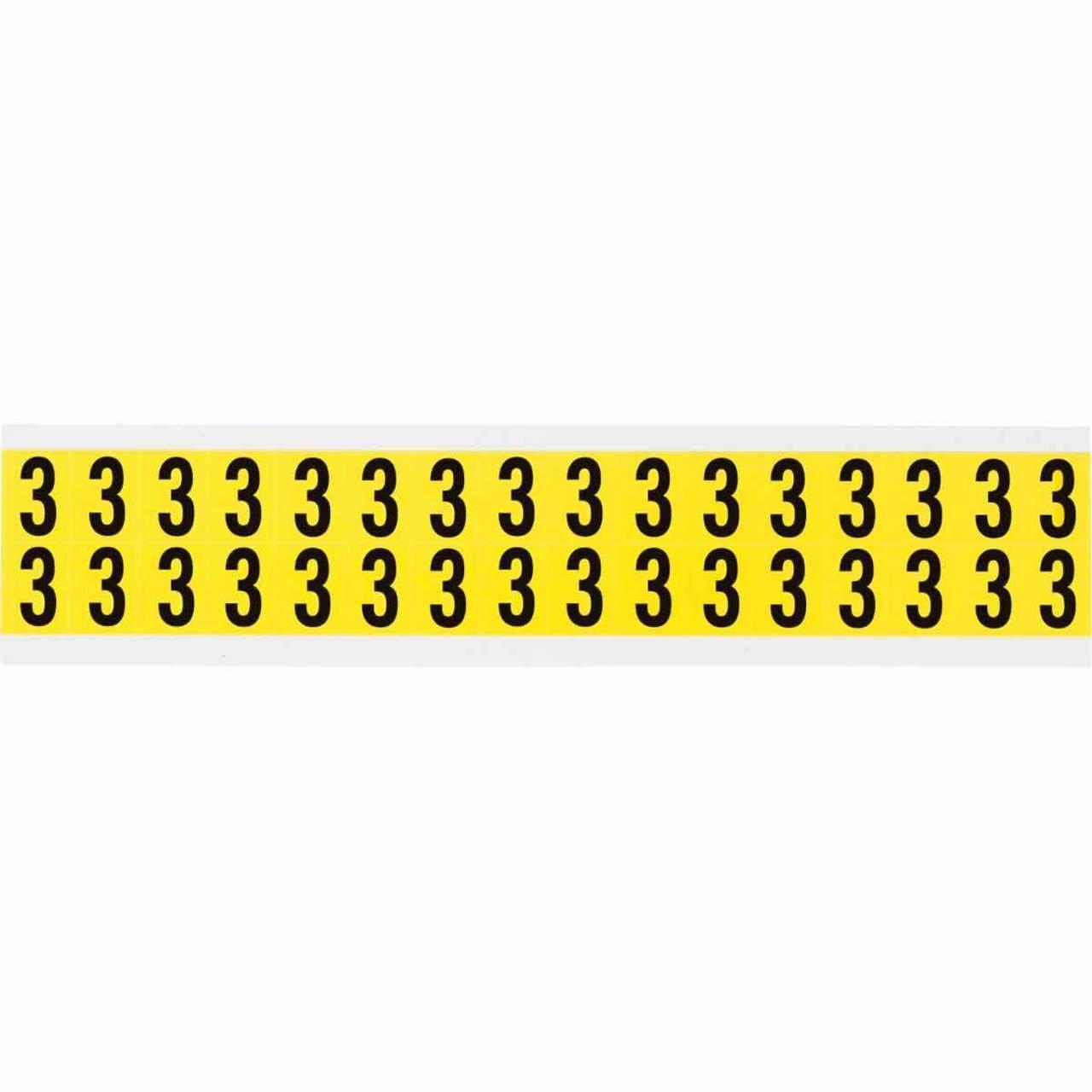 3420-3 B498 N&L BLK/YEL MARKER 3