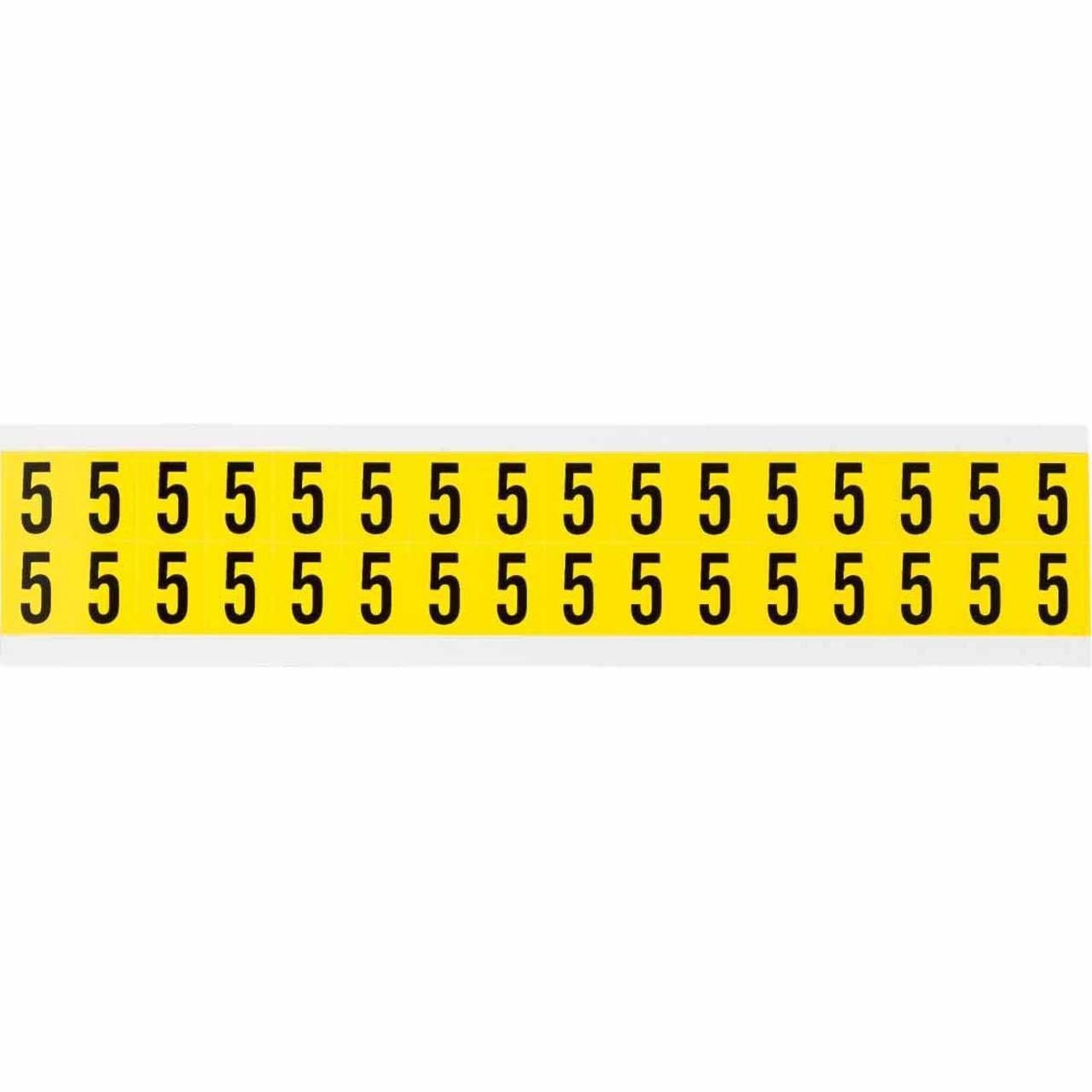 3420-5 B498 N&L BLK/YEL MARKER 5