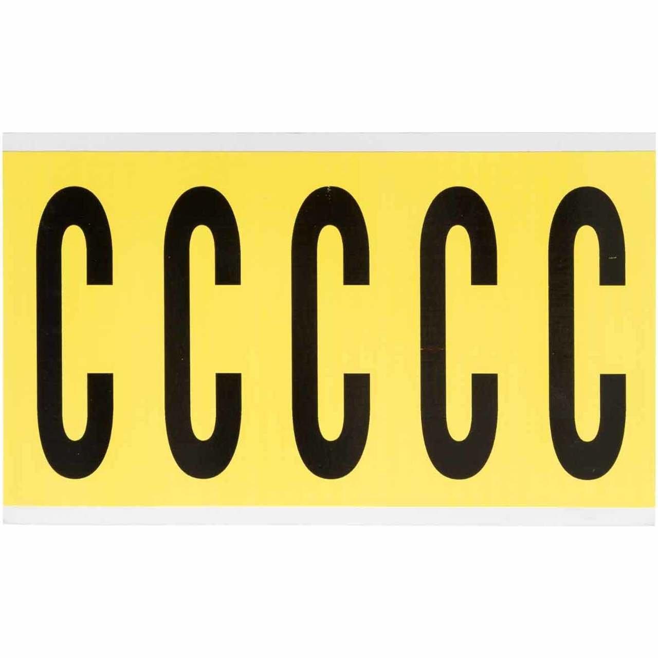 3460-C 34 SERIES NUMBER & LETTER CARD