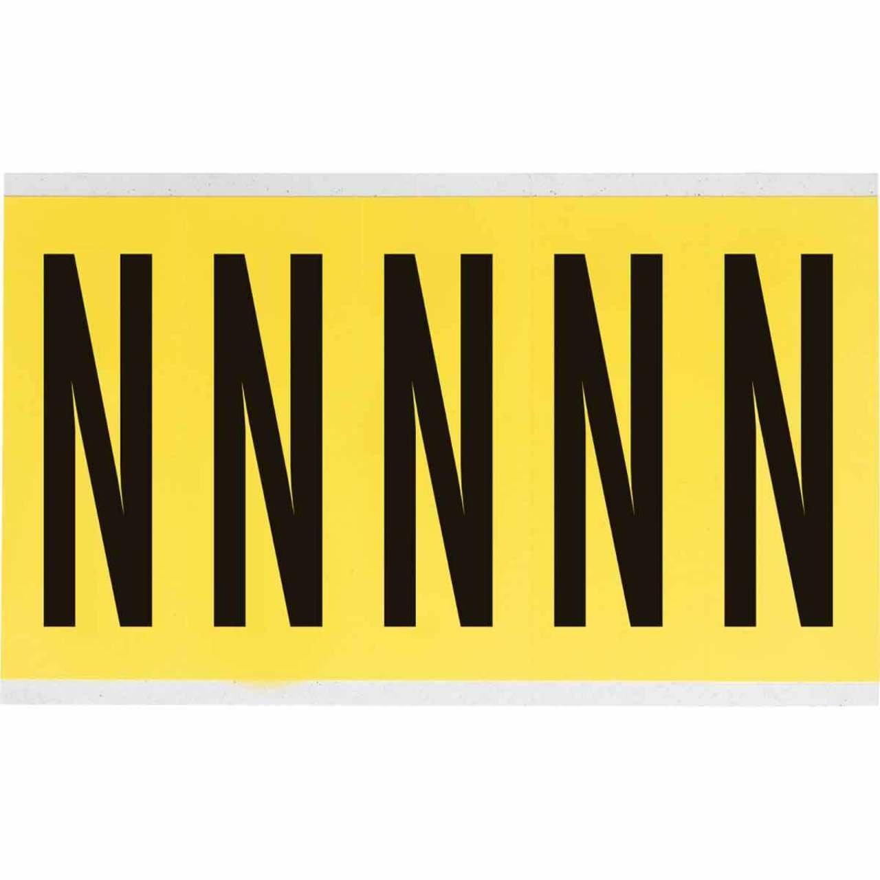 3460-N 34 SERIES NUMBER & LETTER CARD