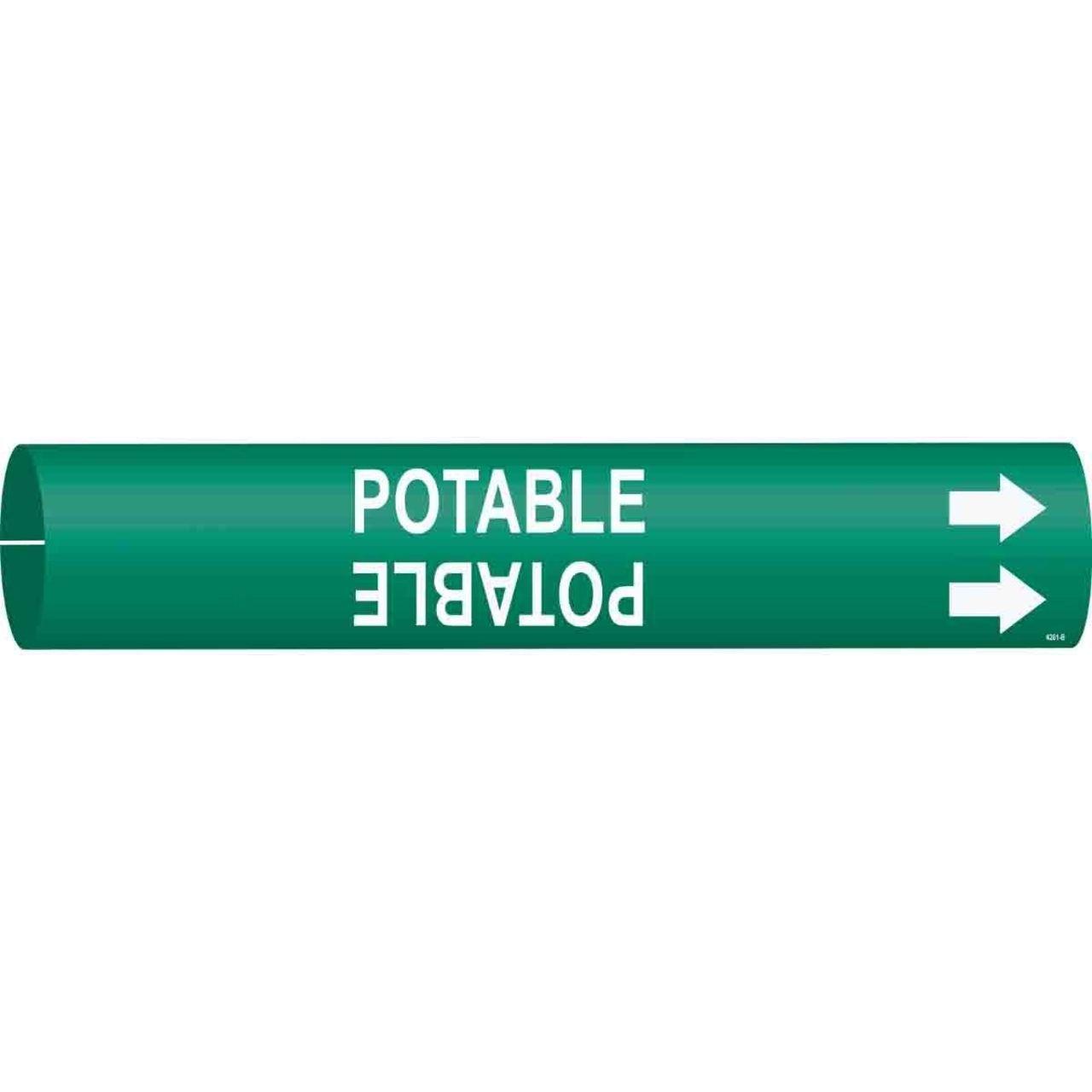 4261-B PIPEMARKER SIZE B WHITE/GREEN