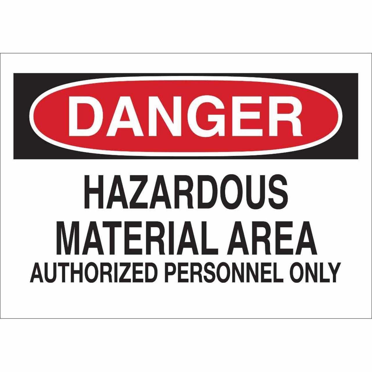 43020 CHEMICAL & HAZD MATERIALS SIGN