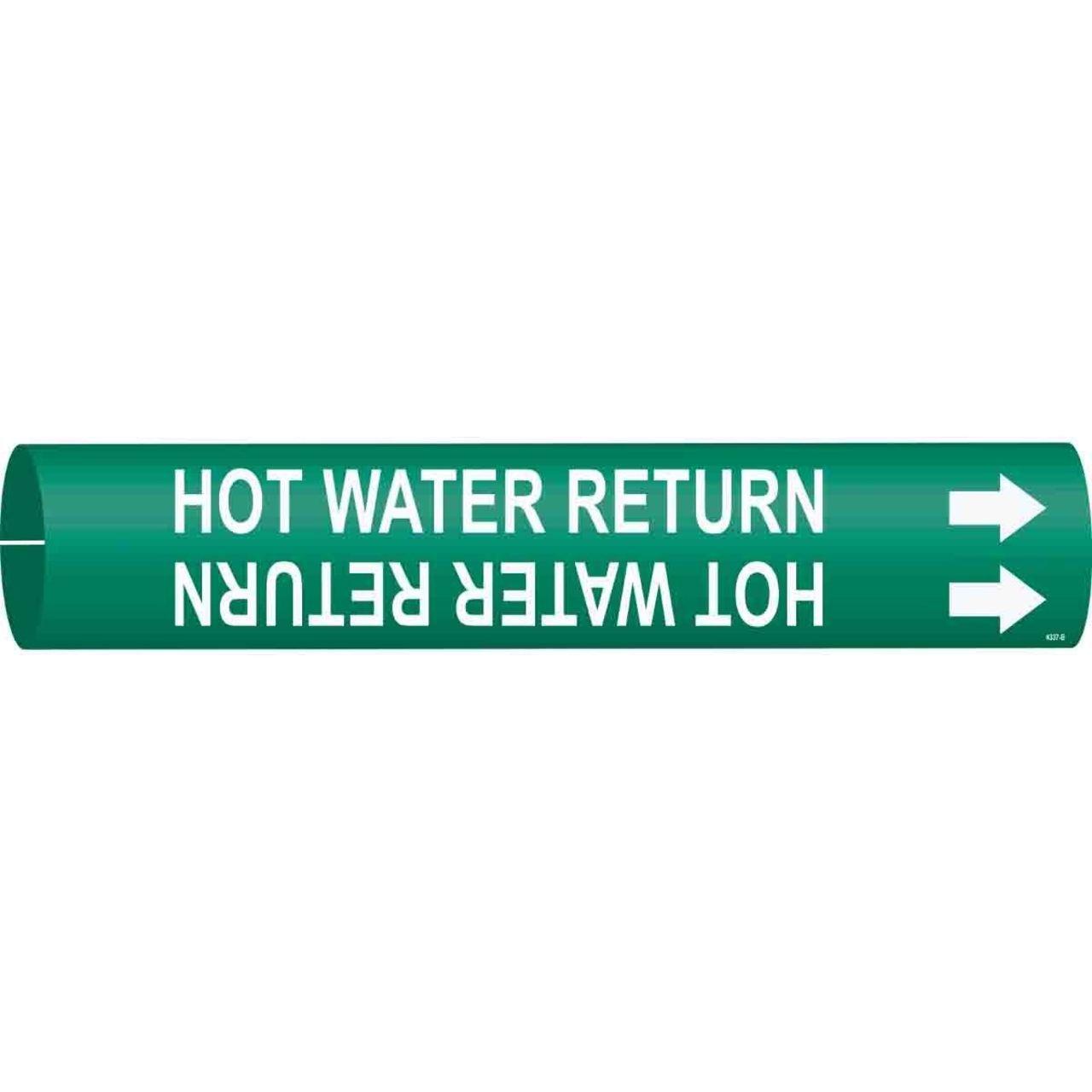 4337-B HOT WATER RETURN WHITE / GREEN