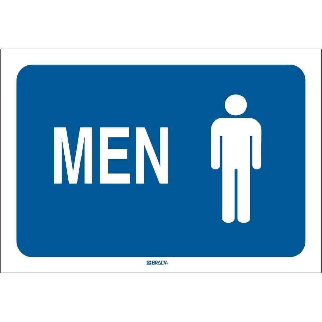 47670 B401 SAFETY SIGNS 7X10 WHT/BLU