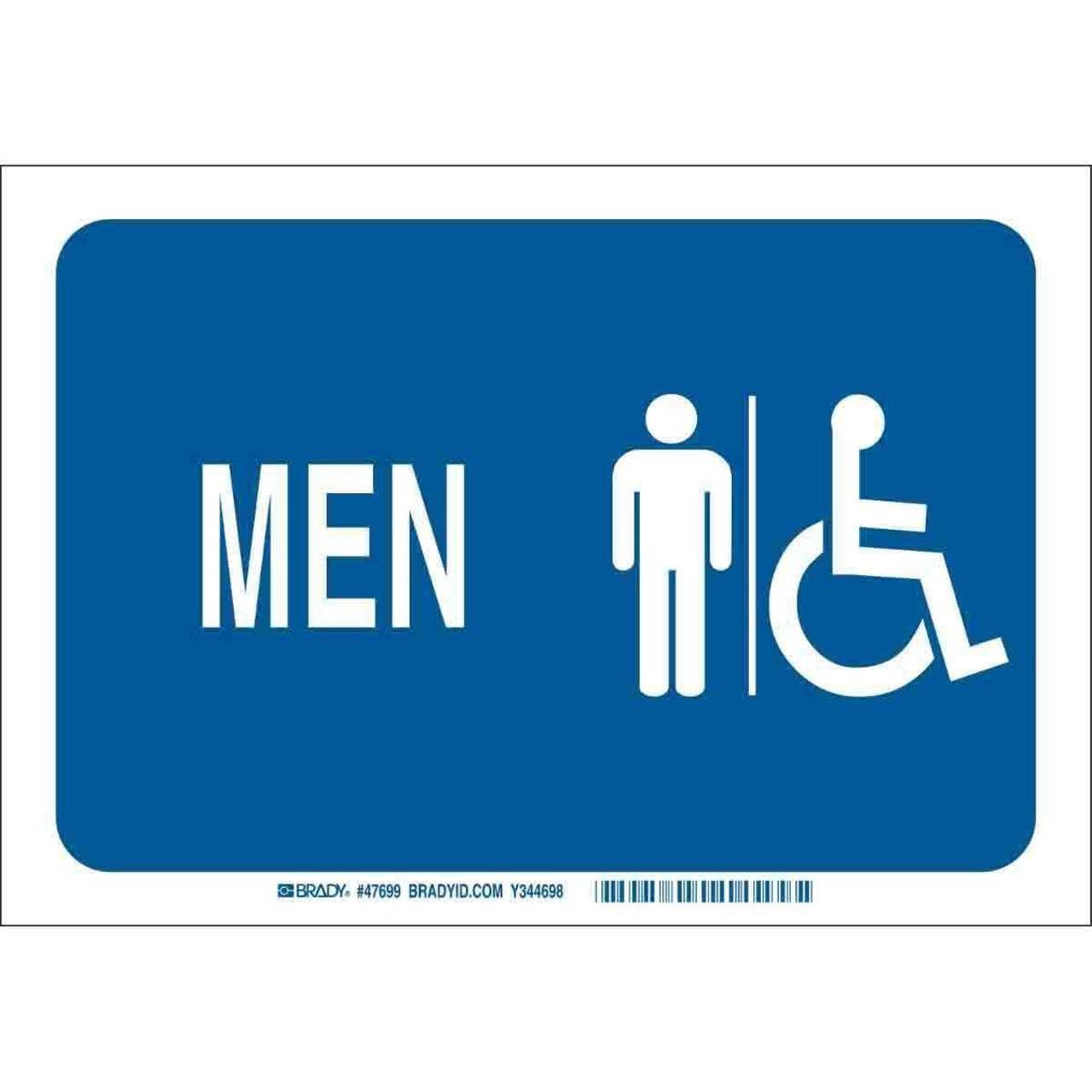 47701 B401 SAFETY SIGNS 7X10 WHT/BLU