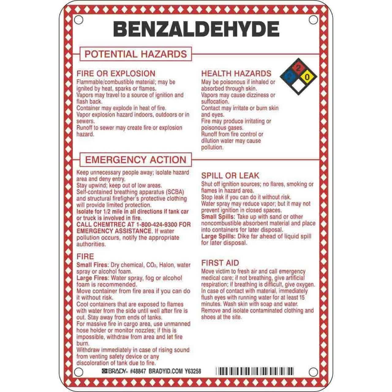 48847 HAZD MATERIAL SIGN(DOT 5800.4-1987