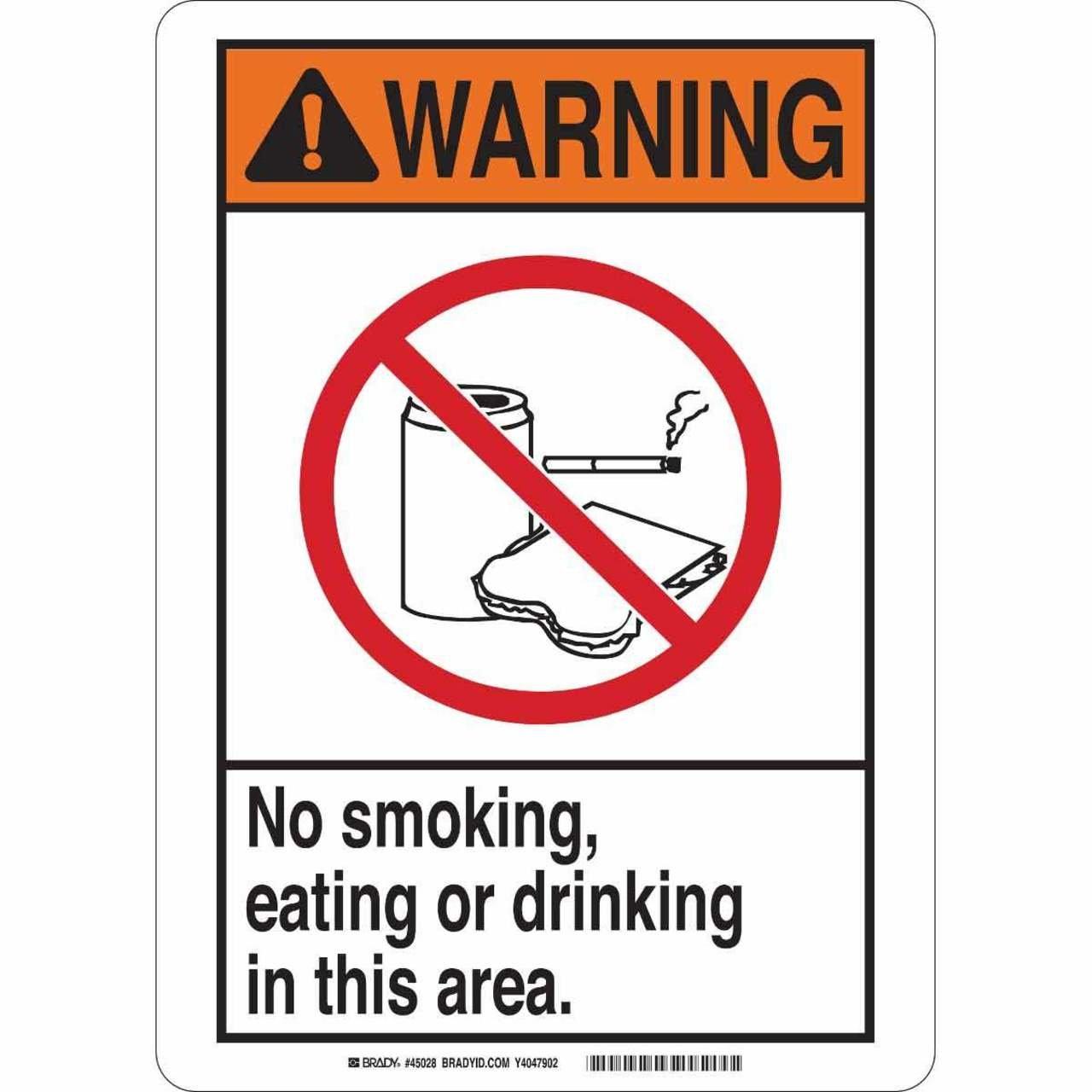 49015 B555 10X7 ANSI BLK,ORN,RED/WHT NO,