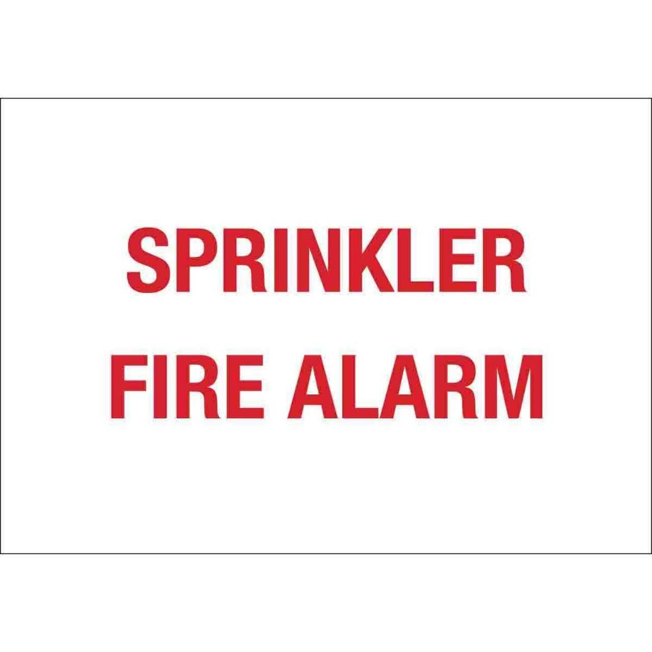 51549 FIRE SPRINKLER CONTROL SIGN 10X14