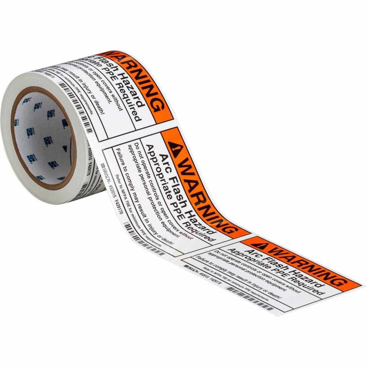 52015 B302 3.5X5 ARC FLASH DGR TEXT 100/