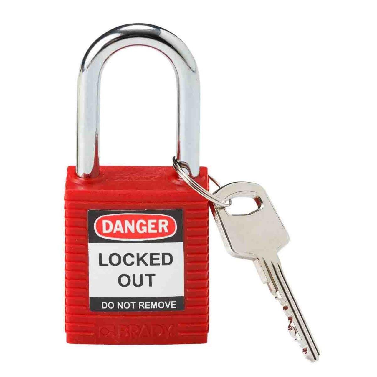 99552 SAFETY PADLOCK 15IN KD RED 1 KEY