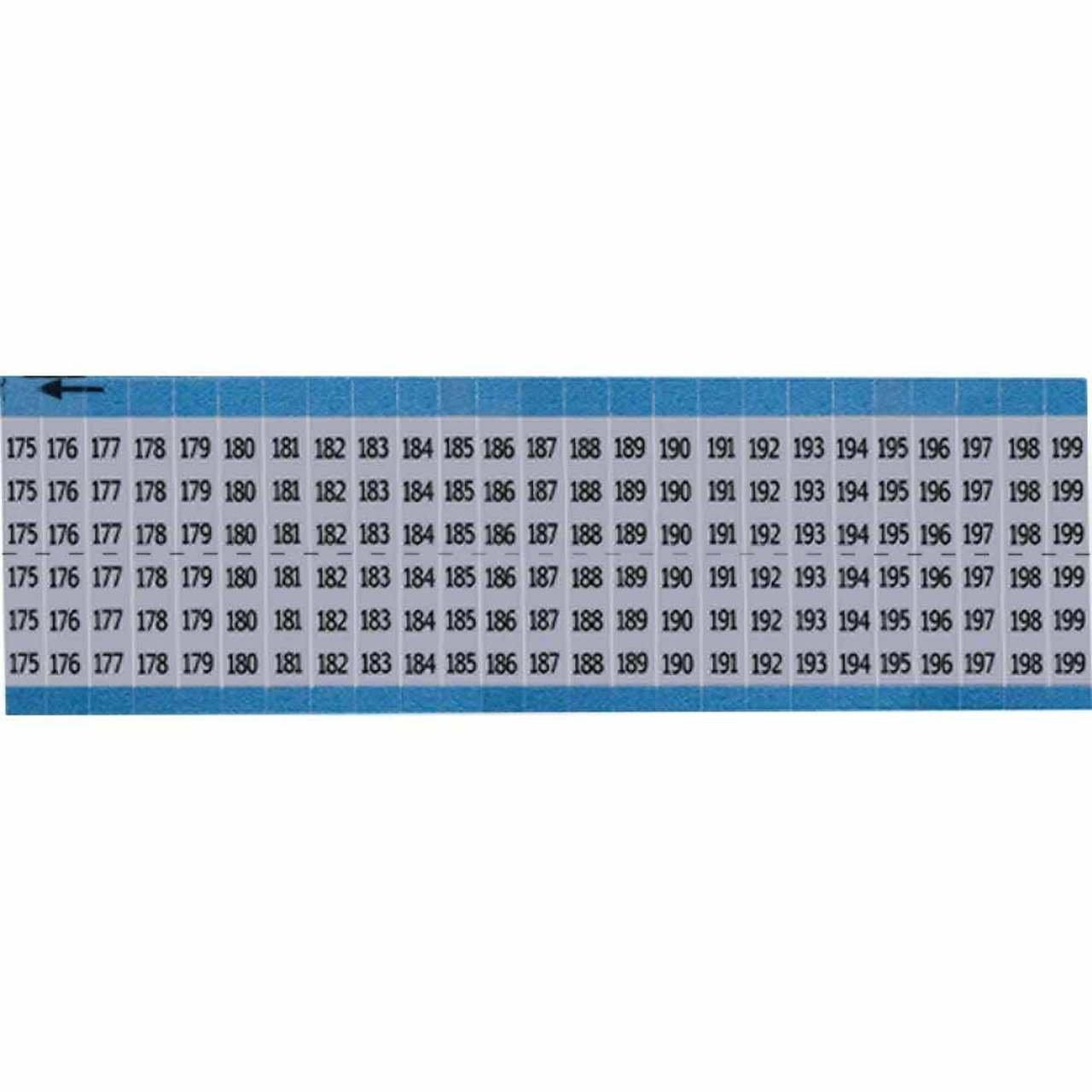 AF-175-199-SC-PK 3/4" CONSECUTIVE NOS.-L