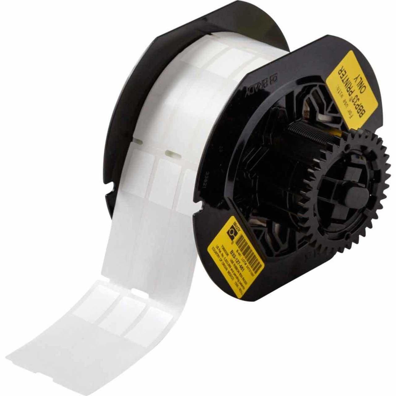 B33-127-461 B33, B461, CLR/WHT, 0.5X2.2"