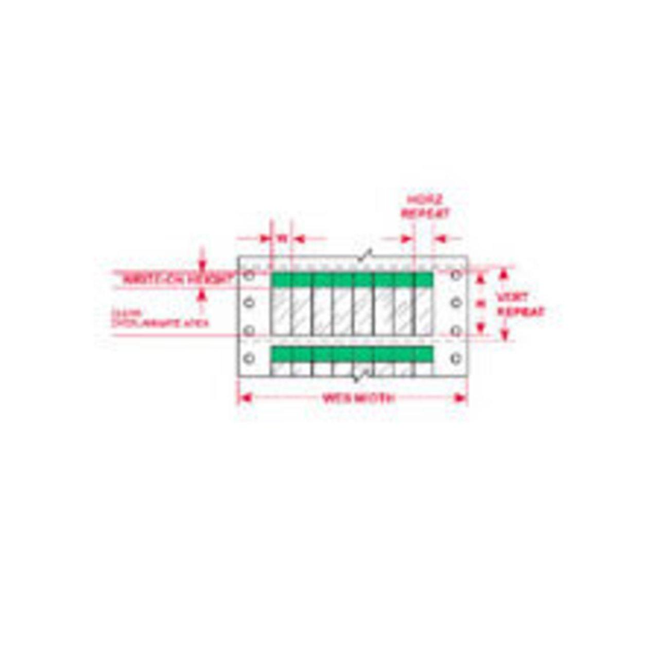 DAT-34-292-GR LABEL 1.437 IN H1 IN W