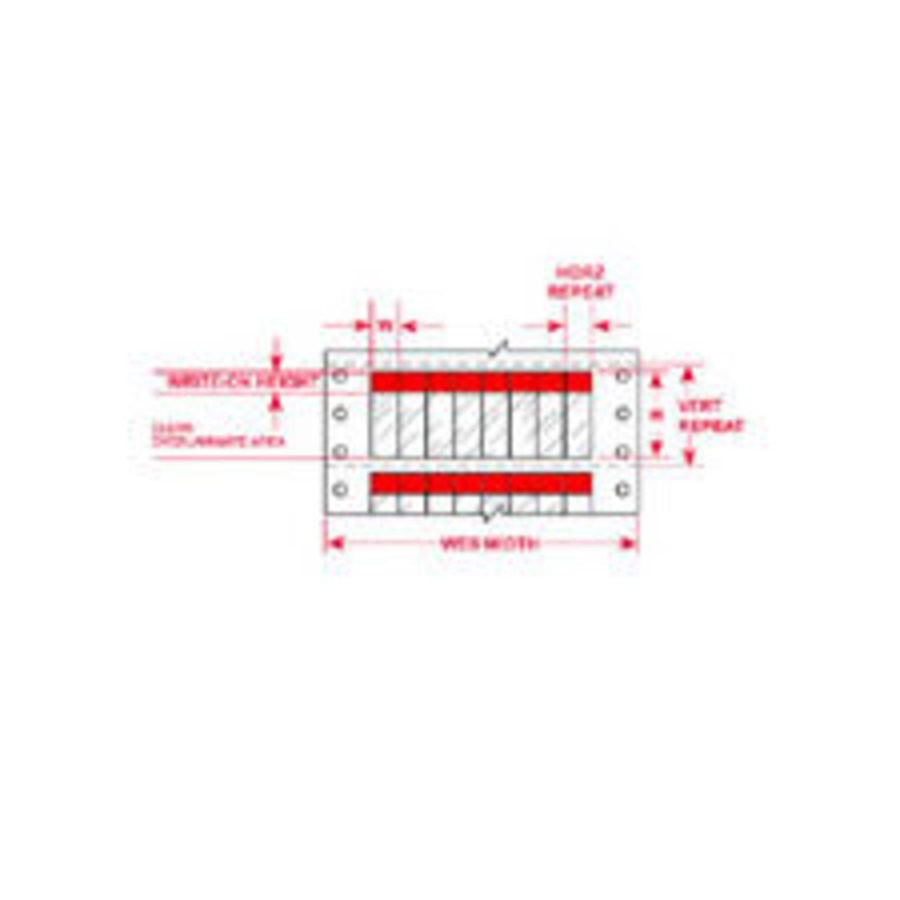 DAT-37-292-RD LABEL 2.25 IN H1 IN W