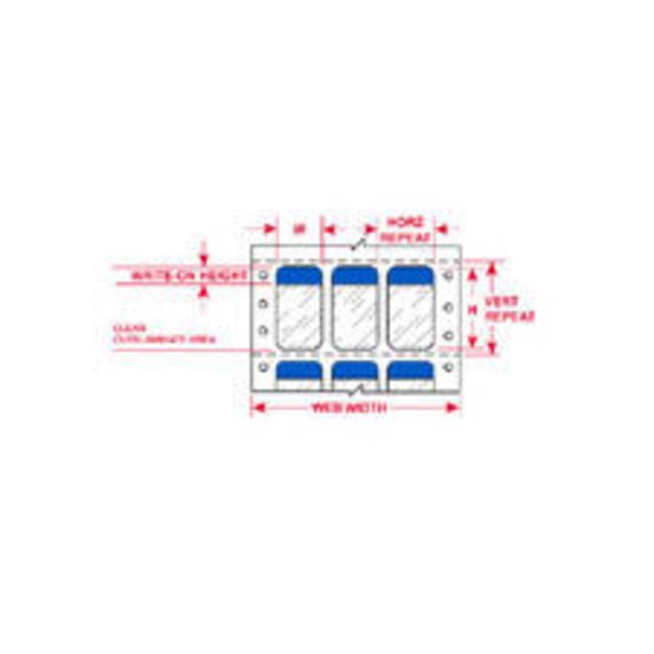 DAT-75-292-BL LABEL 5.937 IN H2 IN W