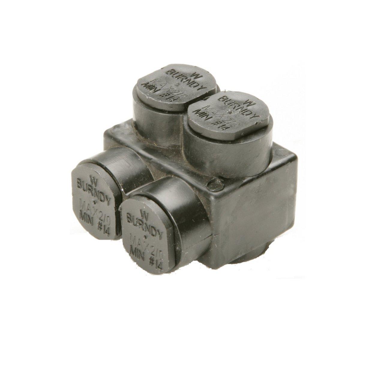 BURNDY 26003173 | 1PL4-2 UNITAP CONN 2 PORT 14-4AWG BLACK | Other ...