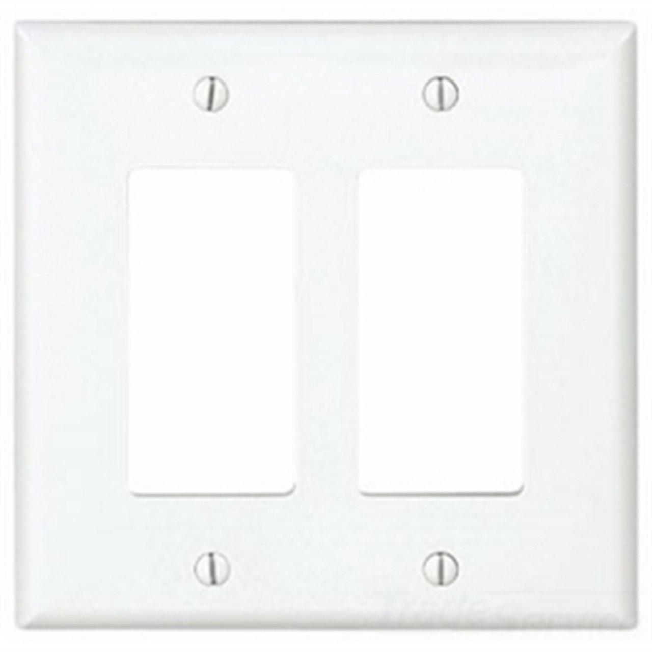 PJ262W PLAQUE DECO DOUBLE BLANC