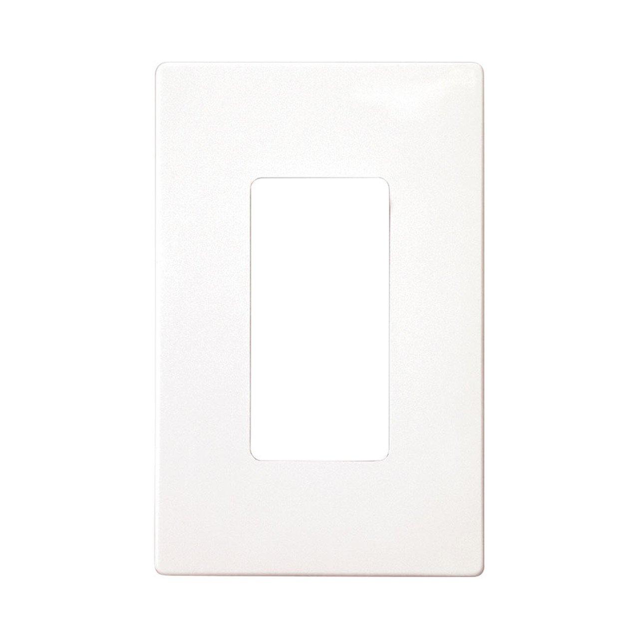 PJS26W PLAQUE DECO 1G. BL. SANS VIS