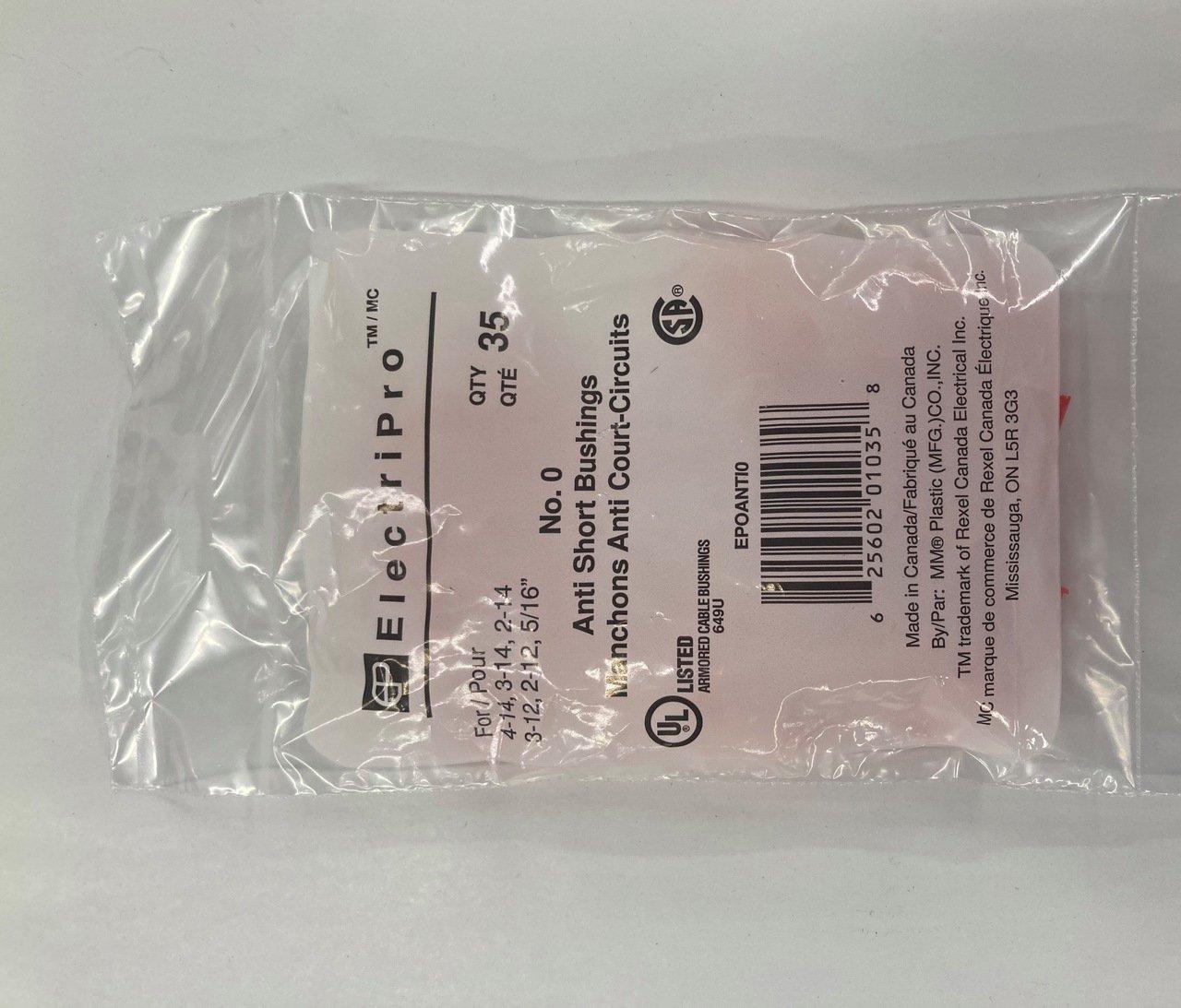 ANTI0 5/16" #0 ANTI SHORT BUSHING BAG