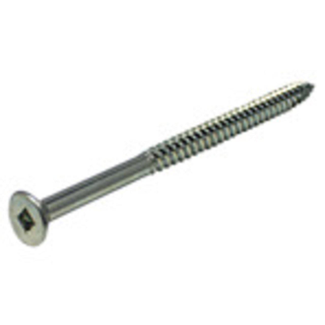 6X1/2 FLAT SOC WOOD SCREW ZC (100)